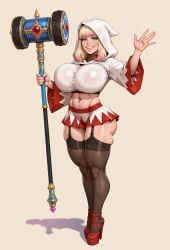 ai_generated big_lips bimbo bimbo_lips bimbofication blonde_hair bubble_ass bubble_butt busty caked_up child_bearing_hips cleavage covered_nipples curves curvy curvy_body curvy_female curvy_figure dat_ass erect_nipples_under_clothes exposed_midriff fat_ass female female_only full_lips fully_clothed hourglass_figure huge_breasts logan_d microskirt miniskirt navel_piercing original_character paag ponytail skin_tight solo_female thick thick_thighs thighhighs voluptuous