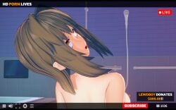 3d camgirl edit edited fucked_from_behind green_hair hd_porn_lives himari_(doki_doki_literature_club) koikatsu pornosite pov red_eyes