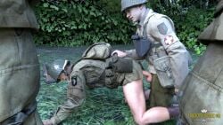 3d anal anal_sex army exhibitionism fucked_from_behind gay gay_male gay_sex group male_only medal_of_honor_airborne military multiple_boys outdoors soldier soldiers tommys_eagle_hq uniform voyeur voyeurism ww2 yaoi