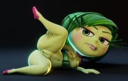 1girls 3d 3d_(artwork) 3d_model 3d_render areola areolae arm_support ass big_ass blush breasts bubble_butt disgust_(inside_out) disney eyelashes female footwear functionally_nude functionally_nude_female genitals green_body green_eyes green_hair green_skin hair hairless_pussy inside_out large_ass looking_at_viewer matching_hair/eyes medium_breasts medium_hair mostly_nude naked_footwear naked_shoes naked_with_shoes_on navel nipples nude nude_female pixar pussy shoes solo solo_female spread_legs teeth thick_thighs thighs vensaku