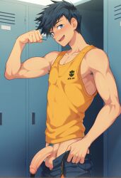 ai_generated bara camp_buddy male male_focus male_only natsumi_hamasaki snackji yaoi