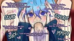 blowjob claire_elford facefuck holding_face oral_sex passionate praise_kink rough_oral sirius_gibson witch's_heart