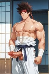 ai_generated bara male male_focus male_only rurouni_kenshin sanosuke_sagara si1_yi yaoi