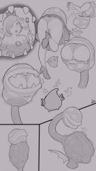 1ambiguous 1girls burping_up_items burping_up_object butt butt_focus death digestion digestion_sequence dress_lift dress_up exposed_ass fatal_vore head_first head_first_vore implied_death internal_pov internal_view lampton luma mario_(series) piranha_plant plant_vore princess_rosalina stomach_bulge swallow swallowing swallowing_bulge swallowing_whole tagme unwilling unwilling_prey unwilling_vore vore vore_belly vore_comic worried worried_expression