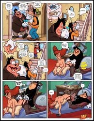 affair anthro anthro_only cheating cheating_wife cheating_with_son comic cum cum_announcement cum_inside disney female furry goof_troop goofy incest infidelity jab max_goof mother_and_son nipples peg_pete peter_pete_sr. pj_(goof_troop) pussy pussy_juice sex