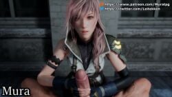 3d animated blender cum final_fantasy lightning mura_tpg pov tagme titjob video