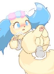 anal anal_sex anthro arm_grab balls big_penis bird_dog blue_ears blue_eyes blush bodily_fluids canid canine canis cavalier_king_charles_spaniel chibi cum cum_in_ass cum_inside disembodied_hand disembodied_penis domestic_dog duo erection faceless_character faceless_male female female_penetrated flower flower_crown fluffy fluffy_ears fluffy_tail fur genital_fluids genitals grey_penis hi_res hunting_dog jewelpet long_ears long_tail male male/female male_penetrating male_penetrating_female mammal penetration penile penile_penetration penis penis_in_ass plant pussy sanrio sapphie_(jewelpet) sega sega_fave semi-anthro sex simple_background size_difference spaniel tail tears tears_of_pleasure toy_dog x_kemo yellow_body yellow_fur