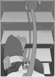 2025 absurd_res anthro anthro_pov astat1ne balls bodily_fluids bondage_boots bottomless bottomless_anthro bottomless_male bound bound_pov chinese_description chinese_text clothed clothing comic cum cum_on_balls detailed_background digital_drawing_(artwork) digital_media_(artwork) digitigrade duo electricity_symbol fake_hooves first_person_view genital_fluids genitals hi_res leash leashed_pov lock_symbol looking_down_at_self male male_anthro male_pov monochrome mostly_offscreen_character mostly_offscreen_dom page_number question_mark restraints skinny_anthro skinny_male straitjacket submissive submissive_pov text translation_request vibrator_hip_strap walking wire