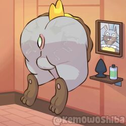 1:1 3_fingers 4_fingers anal animated anus ass balls big_butt big_legs brown_feet butt_focus buttplug diggersby easter egg egg_basket egg_in_ass erection faceless_character faceless_male feet fingers fur game_freak generation_6_pokemon genitals grey_body grey_fur half-length_portrait hi_res holidays human kem0w0shiba live2d lube lube_in_ass male male/male mammal nintendo open_anus penis photo plug_(sex_toy) pokemon pokemon_(species) portrait sex_toy short_playtime solo spread_legs spreading tail through_wall yellow_tail