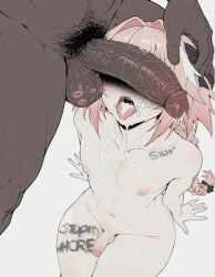 2boys after_fellatio ai_assisted astolfo_(fate) astolfo_(fate/apocrypha) astolfo_(saber)_(fate) black_bow blush body_writing bow braid collarbone completely_nude cum cum_in_mouth cum_on_body cum_on_tongue dark-skinned_male dark_skin erection facial fate/apocrypha fate/grand_order fate_(series) femboy foreskin gay gay_male hair_intakes hairbow hand_on_another's_head head_grab interracial large_penis long_hair male_focus male_pubic_hair multicolored_hair multiple_boys multiple_penises navel nipples nude open_mouth otoko_no_ko penis penis_on_face pink_hair pubic_hair simple_background sitting solo_focus sondu stray_pubic_hair streaked_hair sweat testicles tongue tongue_out uncensored veins veiny_penis white_background yaoi