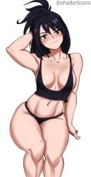 1girls big_breasts boku_no_hero_academia breasts female milf my_hero_academia nana_shimura shadertoons solo solo_female tagme thick_thighs thighs wide_hips