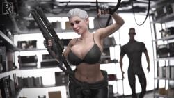 1boy 1girls 3d busty character_request female female_focus hourglass_figure ines_(the_first_descendant) male rro.lled tagme the_first_descendant wide_hips