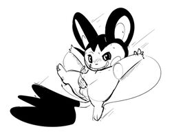 2014 balls cum emolga feral lying male nintendo on_back penis pokemon sketch solo spread_legs spreading tom_smith video_games