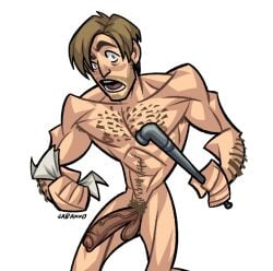 1boy hairy hairy_armpits hairy_male jabanxo james_sunderland nude nude_male silent_hill silent_hill_2 yaoi