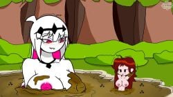 big_breasts breasts dead death drowning friday_night_funkin friday_night_funkin_mod girlfriend_(friday_night_funkin) imminent_death mud mud_bath nikusa_(sugarratio) victim