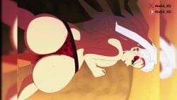 1boy 1girls ale64_xd animated animation big_ass big_breasts cum_in_pussy cum_inside daki_(kimetsu_no_yaiba) demon_slayer english_text female kimetsu_no_yaiba male panties penetrating penetration sex straight tagme vagina vaginal_penetration video white_hair