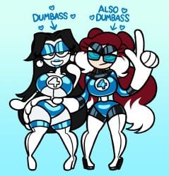 big_breasts frost-lock marvel_rivals original_character reed_richards sue_storm thick_thighs