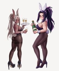 2girls black_body boku_no_hero_academia female kaina_tsutsumi lady_nagant mirko miruko my_hero_academia rumi_usagiyama shadertoons tagme