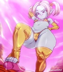 1girls 2025 2d_(artwork) 2d_artwork aged_up ass big_ass big_butt big_thighs butt clouds coffeenexxa demon demon_girl dragon_ball dragon_ball_(series) dragon_ball_daima eyebrows_raised female female_focus footjob gold_bra gold_legwear gold_panties green_skin hand_on_hip huge_ass huge_butt huge_thighs large_thighs looking_at_another looking_down nexxa panzy_(dragon_ball_daima) petite pink_sky purple_eyes rocks shiny_ass shiny_breasts shiny_butt shiny_hair shiny_skin short_hair shortstack smaller_female smile smiling smiling_at_another thick_thighs thighs twin_braids twintails white_hair