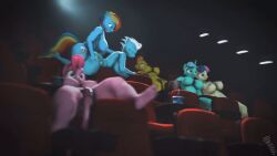 3d 3d_animation 6futas anal animated animated_image anthro anthrofied big_breasts bonbon_(mlp) bouncing_balls bouncing_breasts bouncing_penis breasts casual casual_erection casual_exposure casual_masturbation casual_nudity casual_orgy casual_sex cinema doggy_style equine_penis fleetfoot_(mlp) friendship_is_magic futa_on_futa futa_only futanari hasbro horsecock humanoid intersex lyra_heartstrings_(mlp) masturbation movie_theater my_little_pony naked nude nudist paramount_pictures penis piledriver_position pink_body pink_hair pinkie_pie_(mlp) public public_nudity public_sex public_use rainbow_dash_(mlp) reverse_cowgirl_position screwingwithsfm sex source_filmmaker spitfire_(mlp) tagme
