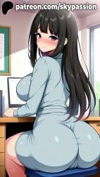 1girls 2025 ai_assisted ai_generated anime artist_name ass big_ass big_breasts big_butt big_chest black_hair blush booty breasts bubble_ass bubble_butt bust busty buttocks cameltoe chair chest classroom clothed_female curvy_ass curvy_butt desk dress female female_focus female_only firm_ass from_behind hi_res high_quality high_resolution highres indoors inoue_takina juicy_ass juicy_butt large_ass large_breasts long_hair looking_at_viewer looking_back lycoris_recoil monitor on_desk pantylines patreon patreon_username perfect_ass plump_ass purple_eyes round_ass school_desk sexy_ass sitting skypassion solo stable_diffusion tight_ass voluptuous_ass watermark window