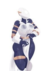 1girls 2025 artificer_(risk_of_rain) ass big_ass black_body black_skin breasts clothed dialogue female female_only helmet hi_res huge_breasts large_breasts risk_of_rain risk_of_rain_2 robot solo standing sweat sweating thick_thighs thighs viperzcorner wet wet_body
