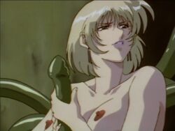 animated blonde_hair consensual_tentacles fellatio female hair oral saliva spy_of_darkness tentacle