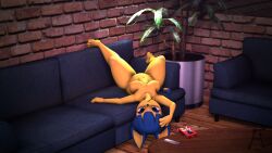 16:9 1female 1girls 2025 3d 3d_(artwork) 3d_model animal_crossing animal_ears animal_humanoid ankha ankha_(animal_crossing) anthro anthro_only big_ass big_breasts blue_eyebrows blue_eyes blue_hair breasts brick_wall busty cat_ears completely_nude domestic_cat felid feline felis female female female_only furry furry_female furry_only hand_on_head laying_on_back lies looking_at_viewer mammal mammal_humanoid nintendo nude on_back paws plant pocky sfm short_hair smile smiling smiling_at_viewer sofa solo solo_female solo_focus table tagme tail thick_thighs uncensored yellow_body yellow_fur yellow_skin