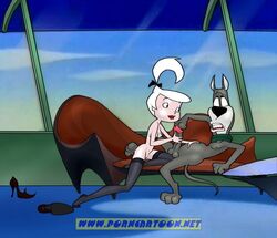 astro_the_space_mutt hanna-barbera judy_jetson nipples penis porncartoon the_jetsons zoophilia