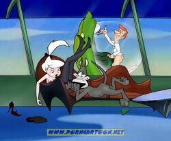 astro_the_space_mutt george_jetson hanna-barbera judy_jetson nipples penis porncartoon the_jetsons zoophilia