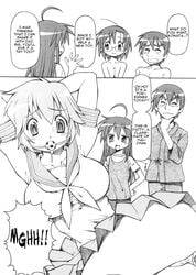 comic female human konata_izumi lucky_star male patricia_martin sojiro_izumi straight yui_narumi