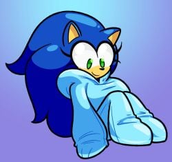 big_breasts frost-lock onesie rule_63 sonic_(series) sonic_the_hedgehog thick_thighs
