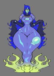 1girls big_breasts blue_hair breasts character_reference cinkoji female ghost ghost_girl glowing_eyes green_eyes ledea_(cinkoji) reference reference_image reference_sheet ripped_clothing solo_female tagme thick_thighs thighs_bigger_than_head thunder_thighs