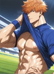 ai_generated bara blue_lock gay hidu09 kunigami_rensuke male male_focus male_only muscular muscular_male yaoi