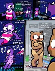 1girls ass breasts bucky_beaver covering embarrassed female hook nude olivia_otter shipwrecked_64 tagme theeenfman torn_clothes