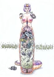 2009 after_vore apode big_breasts breasts car death digestion draconcopode female female_pred frakass group hair hi_res internal isis_(ragnarok_online) lamia large_breasts legless macro naga nipples nude nude_female oral_vore purple_hair ragnarok_online reptile scalie serpentine simple_background snake split_form vehicle vore white_background x-ray