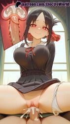 1boy 1girls 2025 ai_generated artist_name big_breasts big_breasts big_chest black_hair blush breasts breasts breasts bust busty chest clit clitoral_hood clitoris clothed_sex cock cowgirl_position cross_section cum cum_in_pussy dick dress ejaculation electroworld exposed_clitoris exposed_pussy eyebrows_visible_through_hair female folded_ponytail fucking glowing_eyes hair_ribbon heart heart-shaped_pupils hi_res high_quality high_resolution highres indoors intercourse internal_cumshot juicy_pussy kaguya-sama_wa_kokurasetai_~tensai-tachi_no_renai_zunousen~ large_breasts love_making overflow panties panties_around_one_leg patreon patreon_username penetration penis pussy red_eyes red_ribbon ribbon school_uniform sex sexual_intercourse shinomiya_kaguya shuuchiin_academy_uniform smile solo_focus stable_diffusion straddling straight symbol-shaped_pupils tight_pussy trembling uncensored underwear uterus vagina vaginal_penetration watermark white_panties window