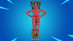 3d breasts breasts breasts cute cute_face demon demon_girl female fortnite fortnite:_battle_royale horn horns leaning_forward nemia nemia_(fortnite) nude nude_female red_body solo solo_female standing video_games young younger_female
