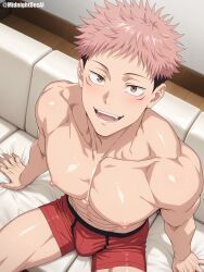 itadori yuuji from jujutsu kaisen by midnightdesai
