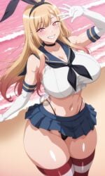 1girls ai_generated breasts cosplay female female_focus female_only kitagawa_marin large_breasts light-skinned_female light_skin looking_at_viewer skirt solo sono_bisque_doll_wa_koi_wo_suru thick_thighs thighhighs thighs wide_hips yuukiai