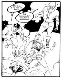 2boys2girls 2girls ass black_hair damsel_in_distress dc dc_comics defeated defeated_heroine diana_of_themyscira female female_focus female_only knocked_out moaning monsieurpaul only_female sleeping_gas supergirl thick_thighs unconscious unconscious_female wonder_woman