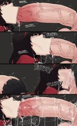1futa 1girls 2d amagi_yukiko atlus big_breasts big_penis black_hair breasts breasts_out busty busty_female deepthroat fellatio female gigantic_penis horu huge_breasts huge_cock hyper hyper_penis large_breasts light-skinned_female light-skinned_futanari light_skin penis penis_out penis_over_eyes persona persona_4 persona_5 sucking sucking_penis tae_takemi tagme tongue_out