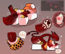 1boy 1girls belly_bulge big_balls big_dick block_tales blocky_body blush cross_section cum cum_in_pussy female hatred_(block_tales) heart impregnation male nejajiku_nsfw player_(block_tales) roblox roblox_game robloxian see-through spread_pussy sweat tagme vaginal_penetration x-ray