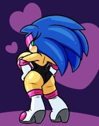 big_breasts frost-lock presenting rouge_the_bat_(cosplay) rule_63 sonic_(series) sonic_the_hedgehog thick_thighs