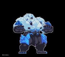 animated anthro balls barazoku bear butt_slap clothing deity digital_media_(artwork) ear_piercing ear_ring erection feet flaccid genitals humanoid_genitalia idle_animation league_of_legends legwear loop male male/male mammal moobs morinetsu mugen muscular muscular_anthro muscular_male nipples penis piercing pixel_(artwork) pose ring_piercing riot_games running shards short_playtime sitting slap spanking tattoo taunting tencent thigh_highs thunder ursine volibear walking