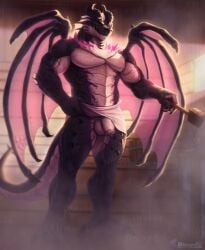 2025 abs allmand52 anthro aroused balls biceps blizzard_entertainment bodily_fluids bucket calf_muscles container deltoids dracthyr dragon dripping european_mythology forearm_muscles foreskin front_view genital_fluids genitals grin grinning_at_viewer hand_on_hip hi_res inside kitchen_utensils ladle looking_at_viewer male manly muscular muscular_arms muscular_legs muscular_thighs mythological_creature mythological_scalie mythology nude pecs penis plated_scales precum precum_drip purple_body purple_spikes sauna sauna_bench scales scalie smile solo spiked_body spikes spread_wings standing sweat tools towel towel_around_waist towel_lift towel_only triceps uncircumcised ventral_scales warcraft western_dragon wings