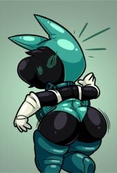 big_breasts female_deku frost-lock izuku_midoriya rule_63 shortstack thick_thighs