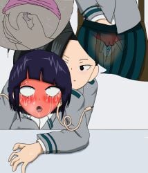 black_hair boku_no_hero_academia breasts cum_in_pussy female heros jiro_kyoka jirou_kyouka kyoka_jiro kyouka_jirou lesbian_domination lesbian_rape lesbian_sex m mask masturbation molestation momo_yaoyorozu my_hero_academia ograniczony purple_hair rape raped shool_uniform tears tomboy yaoyorozu_momo yuri
