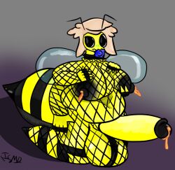 4_arms antennae_(anatomy) anthro arthropod arthropod_abdomen bee black_nipples blush blush_lines bodily_fluids breasts clothing condom condom_in_mouth cum digital_media_(artwork) fishnet_clothing flavored_cum food genital_fluids genitals glistening glistening_wings gynomorph herm_(lore) honey_(food) honey_cum hymenopteran insect_wings insects intersex ishitmypants lactating lactating_honey leaking_cum long_penis mouth_hold multi_arm multi_limb nipples object_in_mouth penis sexual_barrier_device shadow simple_background solo stinger striped_body stripes unusual_bodily_fluids unusual_cum unusual_genital_fluids unusual_lactation vene_(ishitmypants) wings