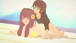 3d animated animation anna_anon beach bikini braids cumming_inside cute_expression cute_girl edit edited expressive_eyes eyes_open eyes_rolling_back eyes_wide_open female_pleasuring_male flower_in_hair implied_penetration koikatsu loving_it mc_(doki_doki_literature_club!) mcdonalds_mom_animation monika_(doki_doki_literature_club) tagme twin_braids video yellow_bikini yellow_bikini_top